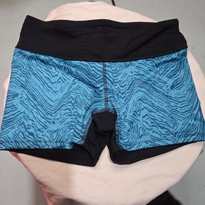 Pearl Izumi Black and Blue Athletic Shorts Size M